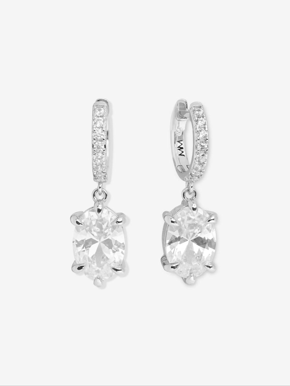 Melinda Maria She's On Point Earrings Silver New - FIRM ✨️